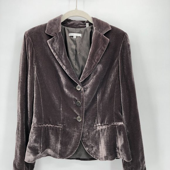 Vince Jackets & Blazers - 🌻3/$25 Vince Velvet Three Button Taupe Blazer 4